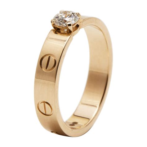 cartier love solitaire ring price